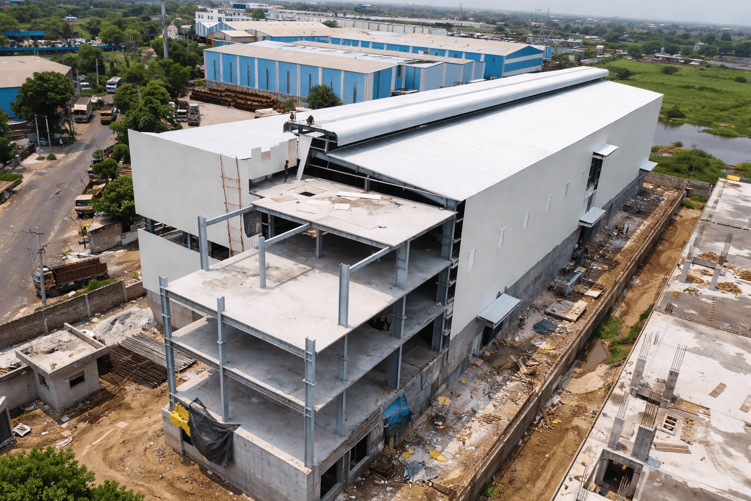 VENUS INJECTOPLAST, (70000 sq.ft), G+3 Mezzanine Building, Dodhola ...