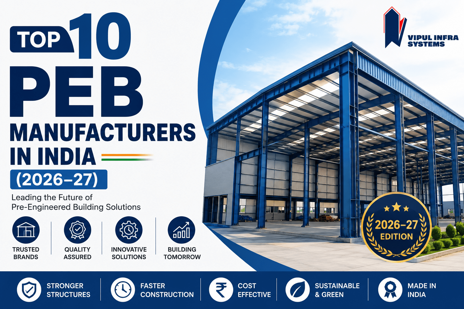 Top 10 PEB Manufacturers in India (2026–27)