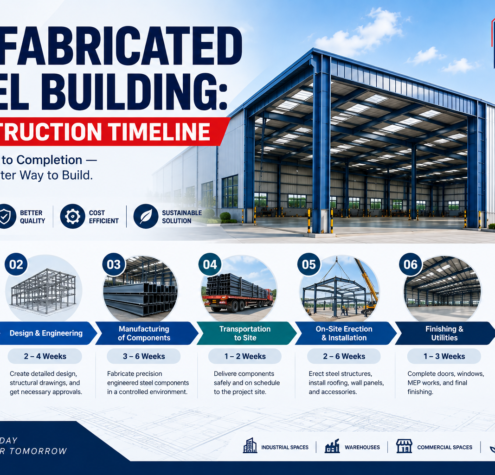 Prefabricated Steel Building Construction Timeline