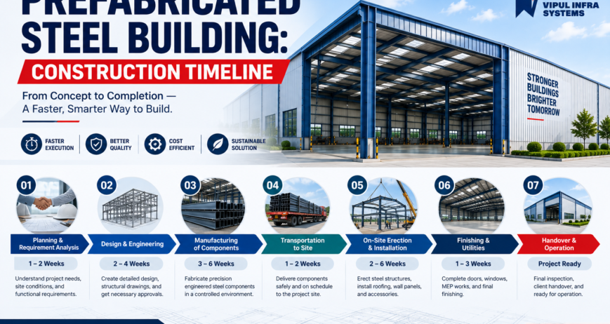 Prefabricated Steel Building Construction Timeline